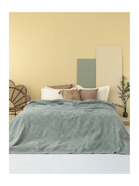 Palamaiki Jude Coverlet Queen Size from Polyester Khaki 230x260cm
