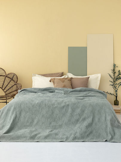 Palamaiki Jude Coverlet Queen Size from Polyester Khaki 230x260cm