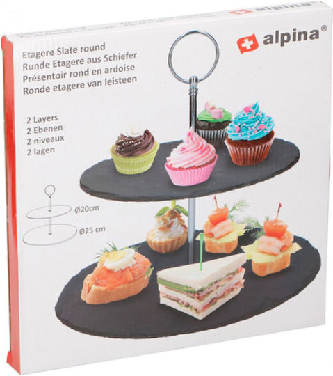 Alpina Appliances Πέτρινη Εταζέρα 2 Ορόφων