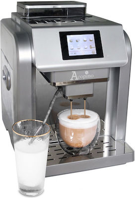 Acopino Monza Automatic Espresso Machine 1400W Pressure 19bar with Grinder Silver