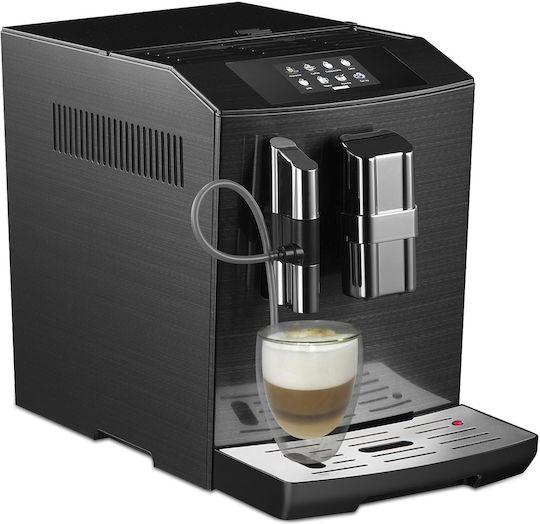 Acopino Modena One Touch Αυτόματη Μηχανή Espresso 1500W Πίεσης 19bar με Μύλο Άλεσης Μαύρη