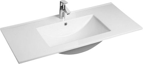 Ceramita MN 100 Вградена мивка Порцелан 100x46x18см Бял Ceramita MN 100 Вградена мивка Порцелан 100x46x18см Бял