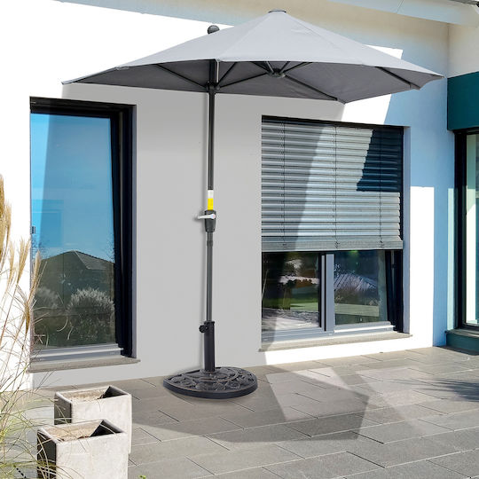 Outsunny Umbrella Stand made of Plastic in Bronze Color 50x31x32cm