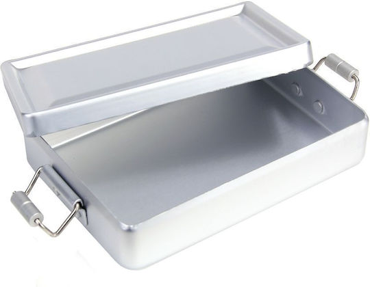 BCB Mini Mess General Use Box with Airtight Metallic Silver Lid 13x9.5cm 1 Piece