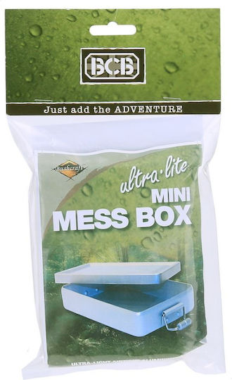 BCB Mini Mess General Use Box with Airtight Metallic Silver Lid 13x9.5cm 1 Piece