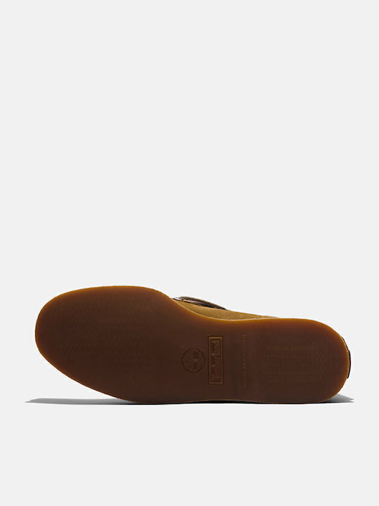 Men's Leather Boat Shoes Brown