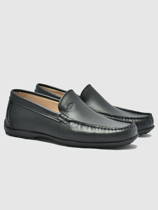 Chicago Men's Leather Moccasins Black