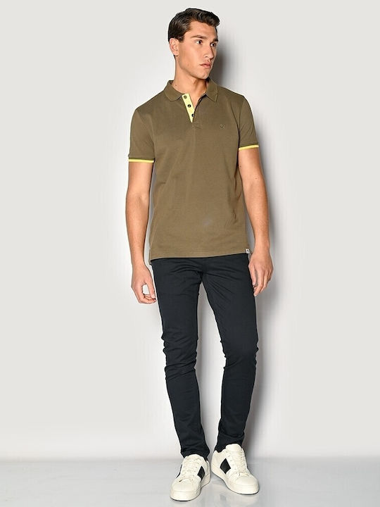 Trousers Chino Elastic Navy Blue