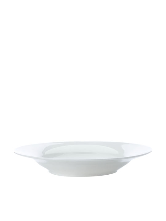 Maxwell & Williams Cashmere Bone China Teller Suppe aus Porzellan Weiß mit Durchmesser 23cm