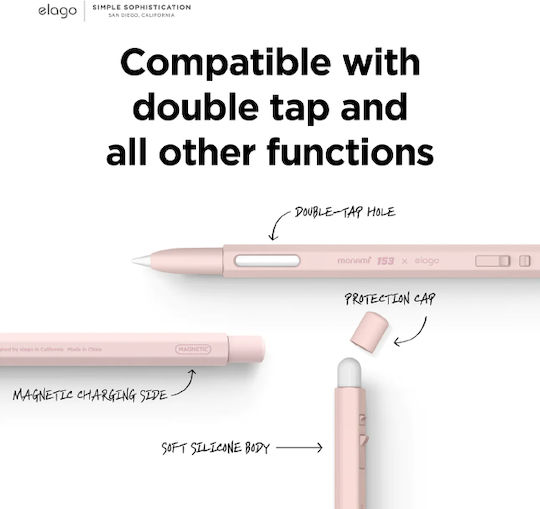 Elago Carcasă pentru stilou tactil X Monami pentru Apple Pencil 2 în culoarea Pink