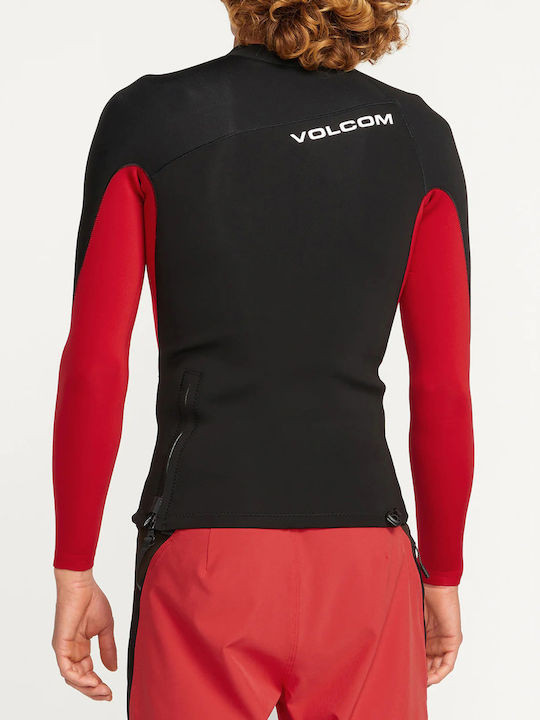 Volcom Surf Vitals Ανδρική Μακρυμάνικη Αντηλιακή Μπλούζα Μαύρη