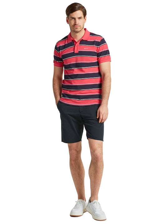 Polo Kurzarmbluse Coral