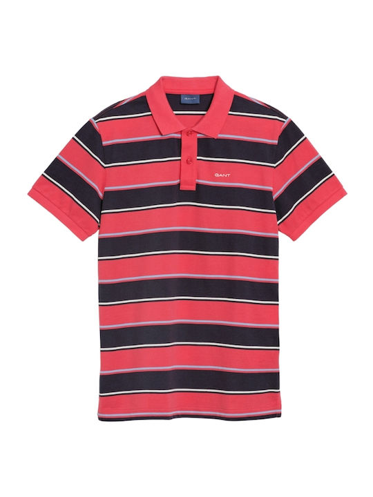 Polo Kurzarmbluse Coral
