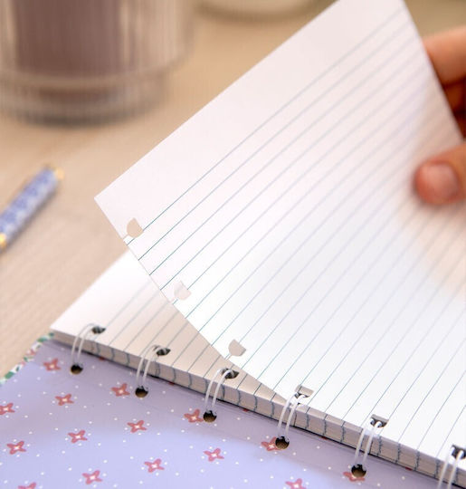 Filofax Σημειωματάριο A5 56 Φύλλων Ριγέ με Λάστιχο Γαλάζιο
