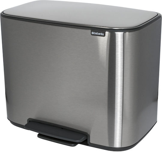 Brabantia Метален Стил Матиран 36л Кошче за Боклук
