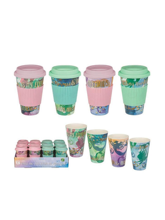 Out of the Blue Mermaid Plastic Cup with Lid Green