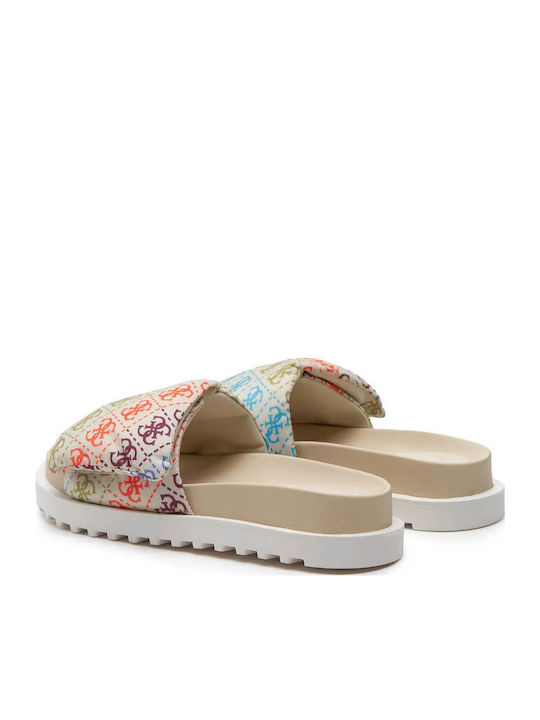 Flache Sandalen für Damen in Weiß Farbe