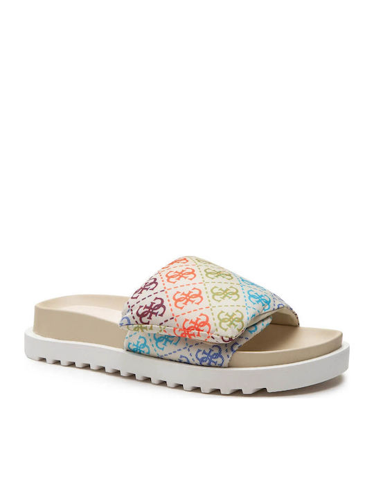 Flache Sandalen für Damen in Weiß Farbe