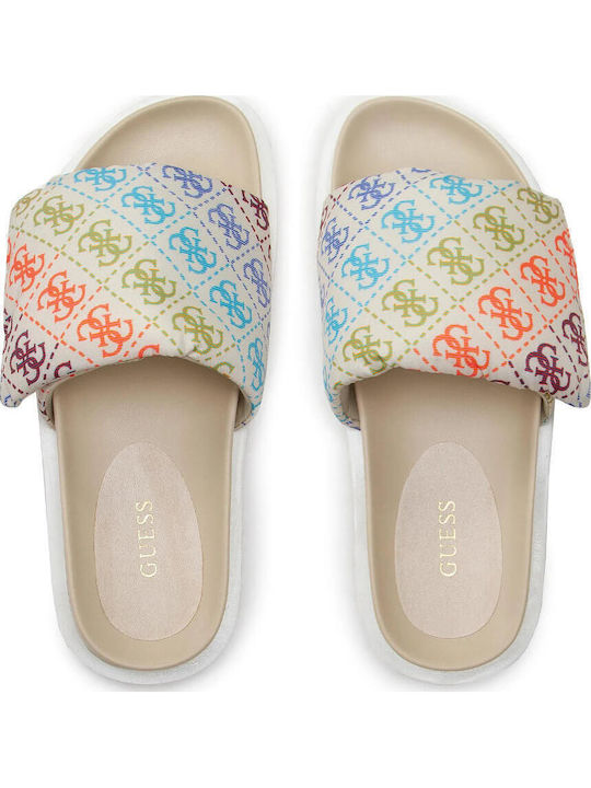 Flache Sandalen für Damen in Weiß Farbe