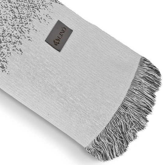 Lino Home Meliki Armchair Throw Knitted 180x180cm D Gray Lino Home Meliki Armchair Throw Knitted 180x180cm D Gray