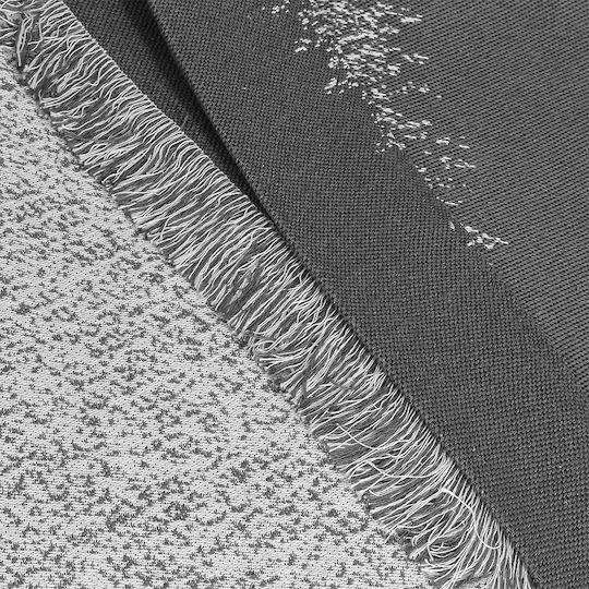 Lino Home Meliki Ριχτάρι Πολυθρόνας Πλεκτό 180x180εκ. D. Grey