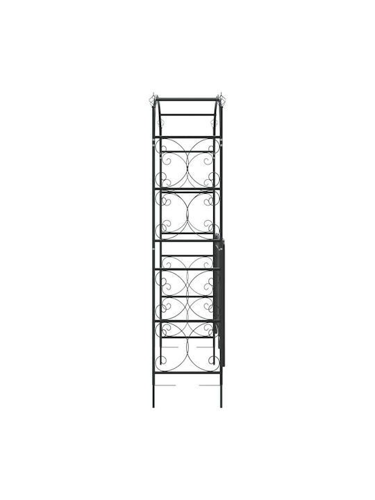 Metal Garden Arch in Black Colour 108x45x235cm