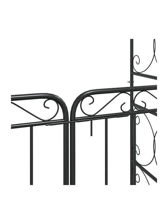 Metal Garden Arch in Black Colour 108x45x235cm