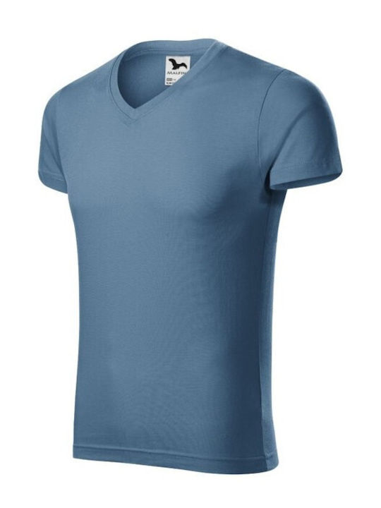 Malfini Werbe-T-Shirt in Blau Farbe