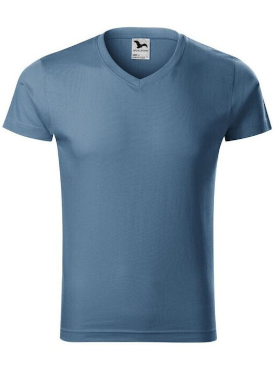 Malfini Men's Short Sleeve Promotional T-Shirt Blue