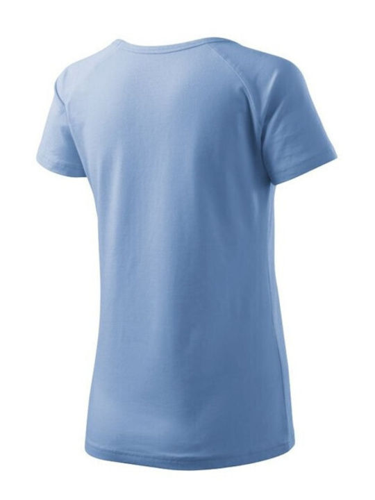 Malfini Γυναικείο Διαφημιστικό T-shirt Κοντομάνικο σε Μπλε Χρώμα