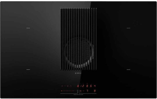 Elica Nikolatesla Prime BL/A/83 Induction Cooktop Autonomous with Hood & Child Lock Function 83x51.5εκ.