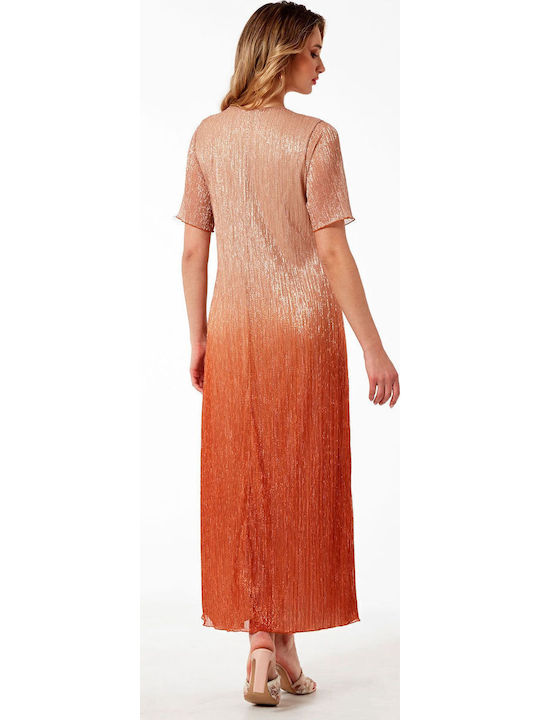 Summer Midi Dress for Wedding / Christening Orange