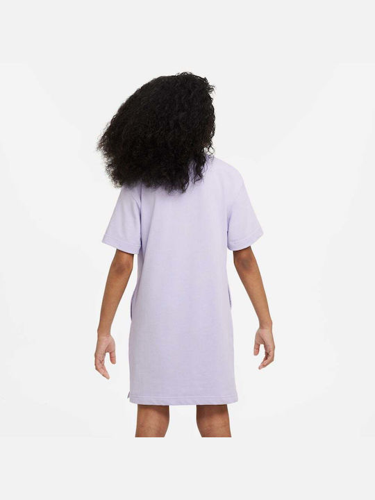 Nike Oxygen Παιδικό Φόρεμα Κοντομάνικο Μωβ