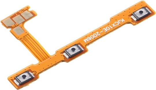 Kabel mit Lautstärke-Tasten in Orange Farbe für Honor 9A