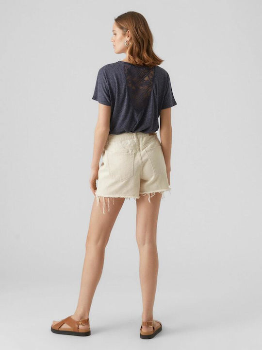 Vero Moda Women's Jean Shorts Beige