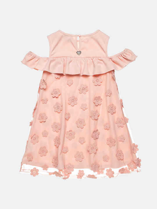 Alouette Mädchen Kleid Tüll Ärmellos Rosa