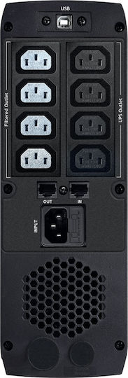 Tecnoware EXA Plus 1600 USV 1600VA 1120W mit 8 IEC Steckdosen