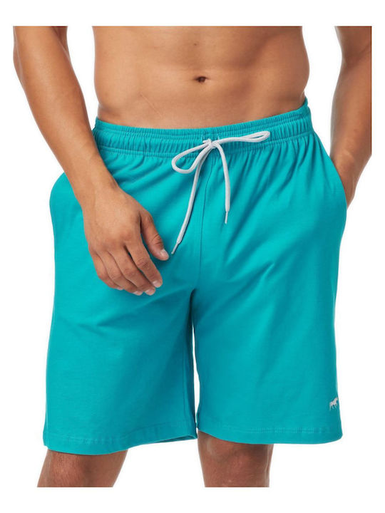 Minerva Men's Summer Pajama Bermuda Light Blue
