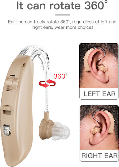 Powertech Rechargeable Hearing Aid for Left Ear PT-1095