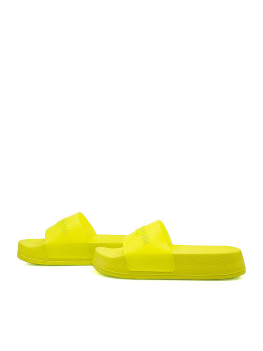 Amami Slides În Culoare Galbenă