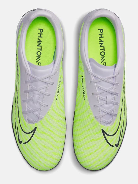 Nike Phantom GX Academy Fußballschuhe mit geformten Stollen Barely Volt / Barely Grape / Gridiron