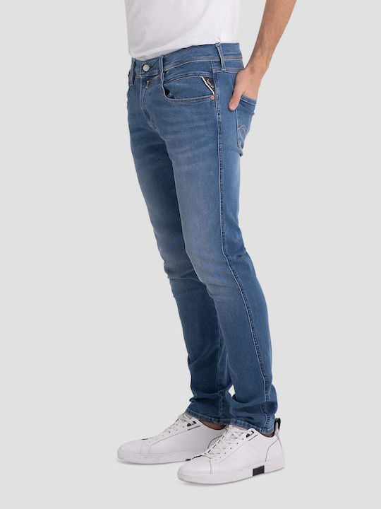 Hyperflex Men's Jeans Pants Elastic with Slim Fit Blue