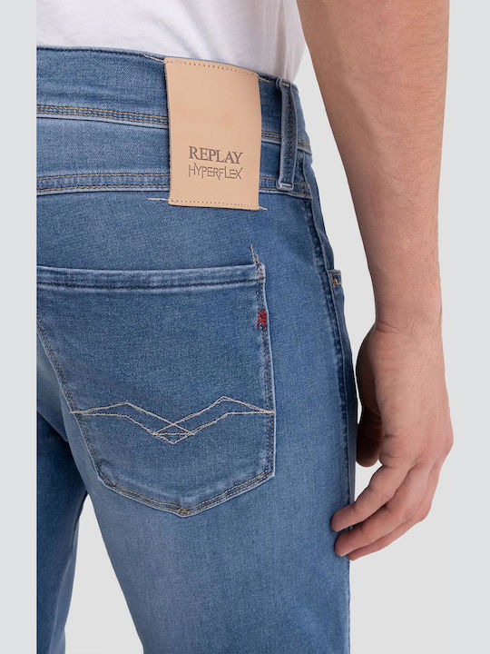 Hyperflex Men's Jeans Pants Elastic with Slim Fit Blue