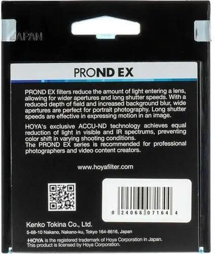 Hoya Prond Ex 1000 10 82NDEX1000 Φίλτρo ND Διαμέτρου 82mm για Φωτογραφικούς Φακούς