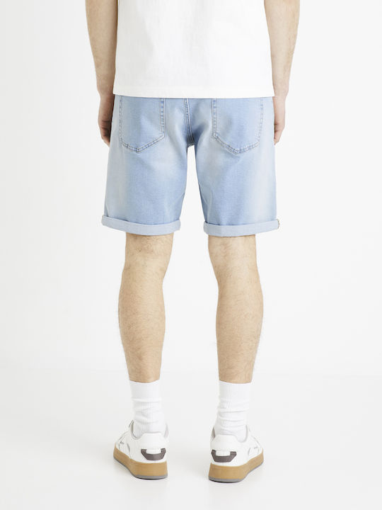 Celio Bofirstbm Herrenshorts Jeans Hellblau