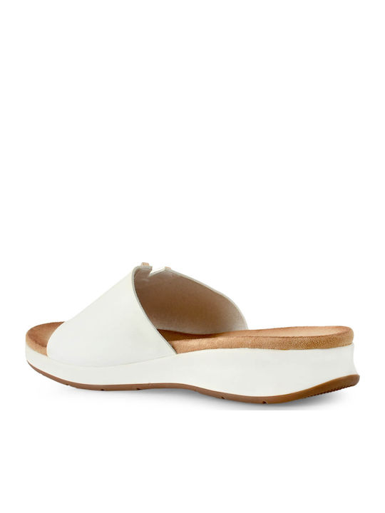 Women's Synthetic Leather Platform Shoes White