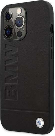 BMW Signature Logo Imprint Magsafe Back Cover Metallic Black (iPhone 14 Pro Max)