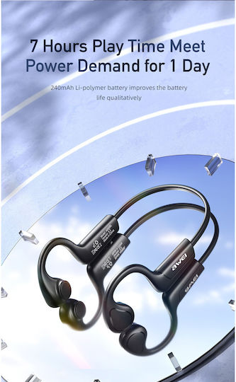 Awei A886 Pro In-ear Bluetooth Handsfree Ακουστικά με Αντοχή στον Ιδρώτα Μαύρα