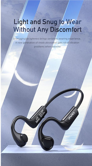 Awei A886 Pro In-ear Bluetooth Handsfree Ακουστικά με Αντοχή στον Ιδρώτα Μαύρα