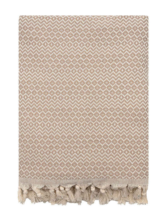 Madi Armchair Throw Herhaling 180x190cm Beige